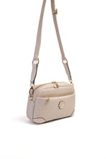 Silver & Polo SP1094 Kadın Çapraz Çanta Logolu Bej