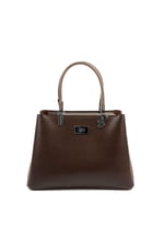 Silver & Polo SP1098 Kadın El Çantası Düz Kahve-Vizon