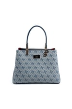 Silver & Polo SP1098 Kadın El Çantası Monogram Gri-Lacivert