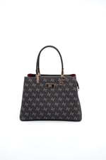 Silver & Polo SP1098 Kadın El Çantası Monogram Füme-Siyah