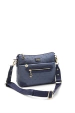 Silver & Polo SP1110 Kadın Çapraz Çanta Logolu Lacivert