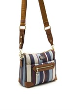 Silver & Polo SP1110 Kadın Çapraz Çanta Ekose Mix-Taba