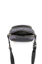 Silver & Polo SP1111 Kadın Çapraz Çanta Monogram Füme-Siyah