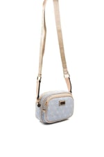 Silver & Polo SP1111 Kadın Çapraz Çanta Monogram Mavi-Ten