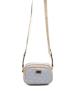 Silver & Polo SP1111 Kadın Çapraz Çanta Monogram Mavi-Ten
