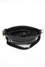 Silver & Polo SP1120 Kadın Çapraz Çanta Ekose Siyah-A.Taba