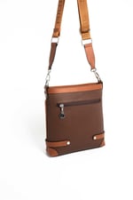 Silver & Polo SP1120 Kadın Çapraz Çanta Petek Kahve-Taba