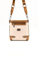 Silver & Polo SP1120 Kadın Çapraz Çanta Petek Bej-A.Taba