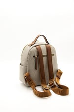 Silver & Polo SP1130 Kadın Sırt Çantası Hasır Bej-Taba