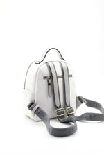 Silver & Polo SP1130 Kadın Sırt Çantası Logolu Beyaz-A.Gri