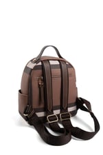 Silver & Polo SP1130 Kadın Sırt Çantası Ekose Koyu Kahve-Kahve
