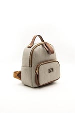 Silver & Polo SP1130 Kadın Sırt Çantası Hasır Bej-Taba