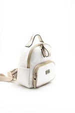 Silver & Polo SP1130 Kadın Sırt Çantası Logolu Sedef-S.Nut