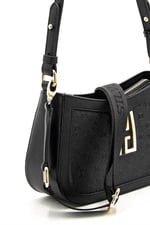 Silver & Polo SP1132 Kadın Çapraz Çanta Logolu Siyah
