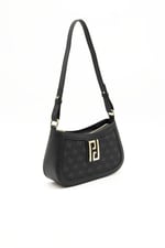 Silver & Polo SP1132 Kadın Çapraz Çanta Monogram Siyah