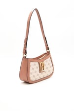 Silver & Polo SP1132 Kadın Çapraz Çanta Monogram Pembe-Somon