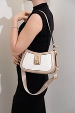 Silver & Polo SP1132 Kadın Çapraz Çanta Logolu Sedef-S.Nut