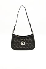 Silver & Polo SP1132 Kadın Çapraz Çanta Monogram Füme-Siyah