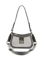 Silver & Polo SP1132 Kadın Çapraz Çanta Logolu A.Gümüş-Platin