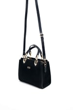 Silver & Polo SP1133 Kadın El Çantası Fashion Siyah-Rugan Siyah