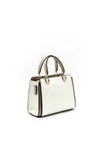 Silver & Polo SP1133 Kadın El Çantası Logolu Sedef-S.Nut