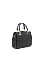 Silver & Polo SP1133 Kadın El Çantası Logolu Siyah