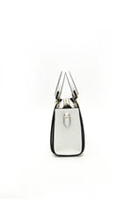 Silver & Polo SP1133 Kadın El Çantası Logolu Beyaz
