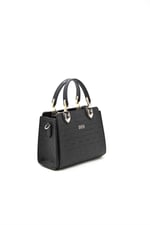 Silver & Polo SP1133 Kadın El Çantası Logolu Siyah