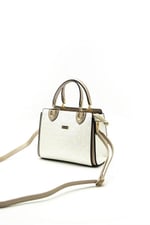 Silver & Polo SP1133 Kadın El Çantası Logolu Sedef-S.Nut