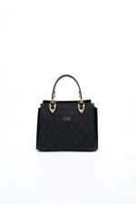 Silver & Polo SP1133 Kadın El Çantası Monogram Siyah