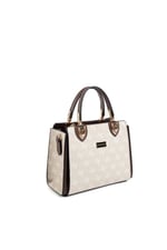 Silver & Polo SP1133 Kadın El Çantası Monogram Taş-Kahve