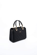 Silver & Polo SP1133 Kadın El Çantası Monogram Siyah