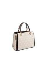 Silver & Polo SP1133 Kadın El Çantası Monogram Taş-Kahve