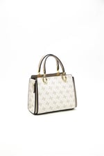 Silver & Polo SP1133 Kadın El Çantası Monogram Bej-Kum