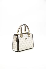 Silver & Polo SP1133 Kadın El Çantası Monogram Bej-Kum