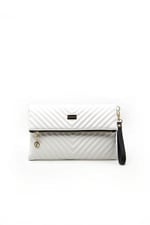 Silver & Polo SP1134 Kadın Portföy & Clutch Kapitone V Beyaz