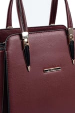 Silver & Polo SP1136 Kadın El Çantası Düz Bordo