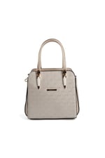 Silver & Polo SP1136 Kadın El Çantası Logolu Bej