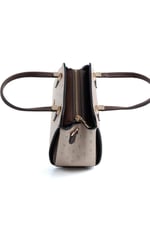 Silver & Polo SP1136 Kadın El Çantası Logolu Nut-Kahve