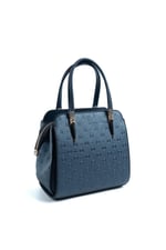 Silver & Polo SP1136 Kadın El Çantası Logolu Lacivert