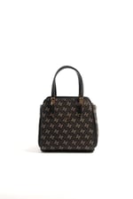 Silver & Polo SP1136 Kadın El Çantası Monogram Füme-Siyah