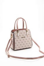 Silver & Polo SP1136 Kadın El Çantası Monogram Pembe-Somon
