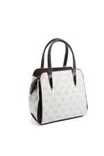 Silver & Polo SP1136 Kadın El Çantası Monogram Bej-Kahve