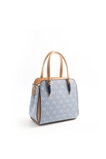 Silver & Polo SP1136 Kadın El Çantası Monogram Mavi-Ten