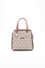Silver & Polo SP1136 Kadın El Çantası Monogram Pembe-Somon