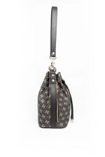 Silver & Polo SP1137 Kadın Omuz Çantası Monogram Füme-Siyah