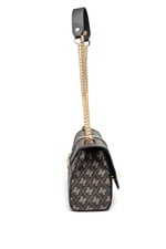 Silver & Polo SP1139 Kadın Çapraz Çanta Monogram Füme-Siyah