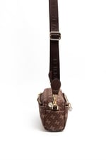 Silver & Polo SP1142 Kadın Çapraz Çanta Monogram Kahve