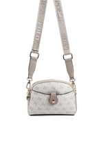 Silver & Polo SP1144 Kadın Çapraz Çanta Monogram Bej-Kum