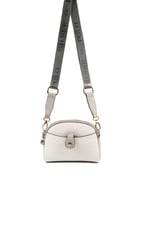 Silver & Polo SP1144 Kadın Çapraz Çanta Logolu Beyaz-A.Gri